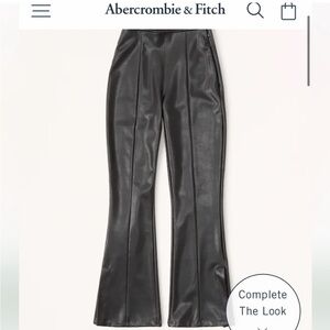 Abercrombie & Fitch Black Leather Pants